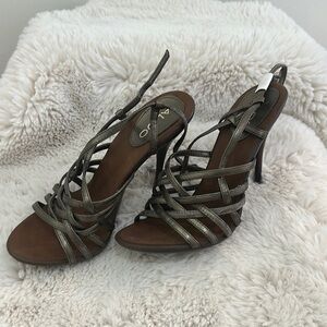 ALDO Women's Strappy Heels - Metallic Bronze new never worn